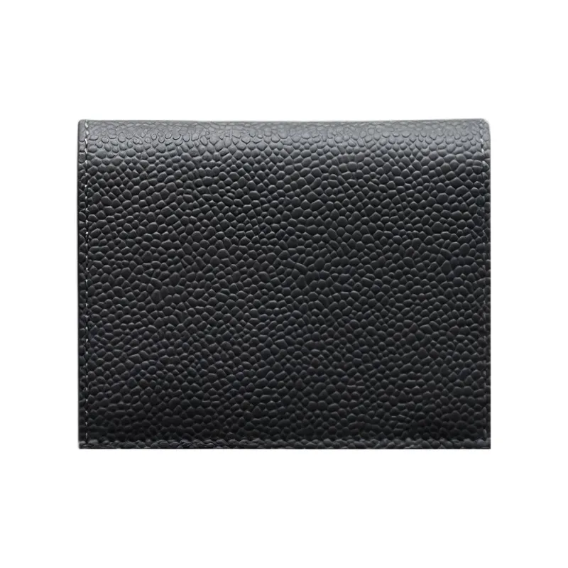 THOM BROWNE· Calfskin Full Grain Leather Card Holder Regular Men's Gray-1