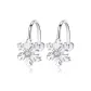 Zircon Snowflake Earrings (1 Pair)