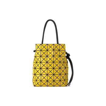 ISSEY MIYAKE Wring Polyester Bucket Bag Handbag Shoulder Bag Crossbody Bag Large Size Women's Yellow