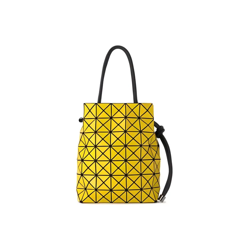 ISSEY MIYAKE Wring Polyester Bucket Bag Handbag Shoulder Bag Crossbody Bag Large Size Women's Yellow-0