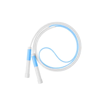 Sand Type Fitness Training Non Countable Jump Ropes Kids Rubber+PVC Rope, Plastic Controller 2.0m Blue