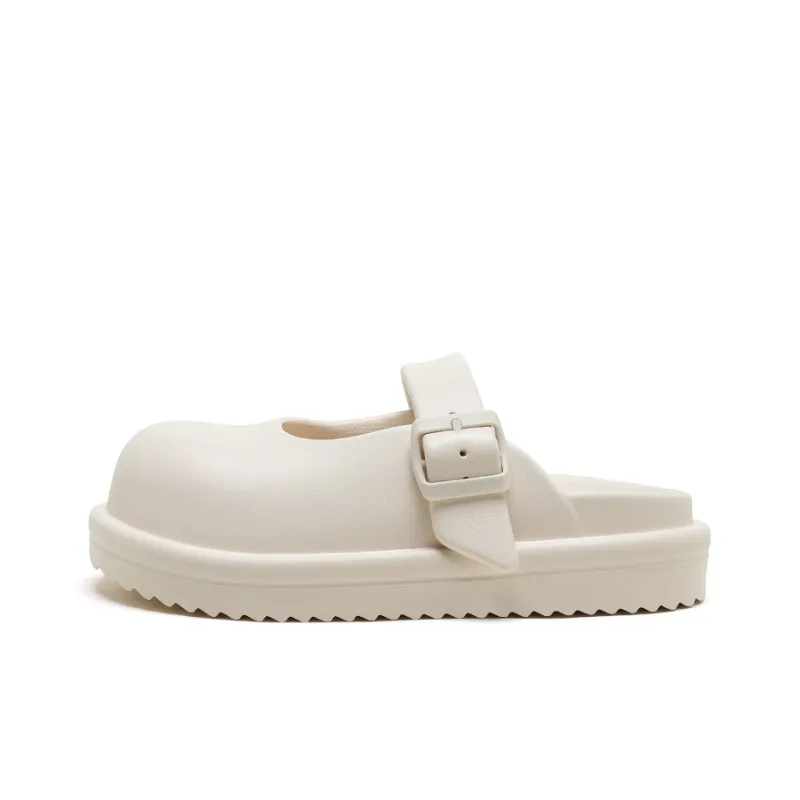 DAPHNE EVA Slip Resistant Wrap toe Slippers Women's Ecru-0