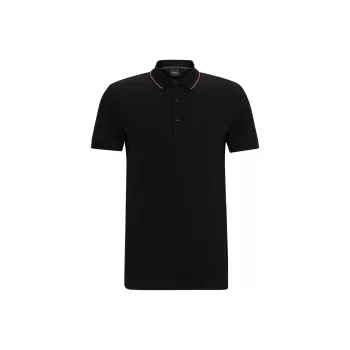 HUGO BOSS Logo Embroidered Short Sleeved Polo Shirt