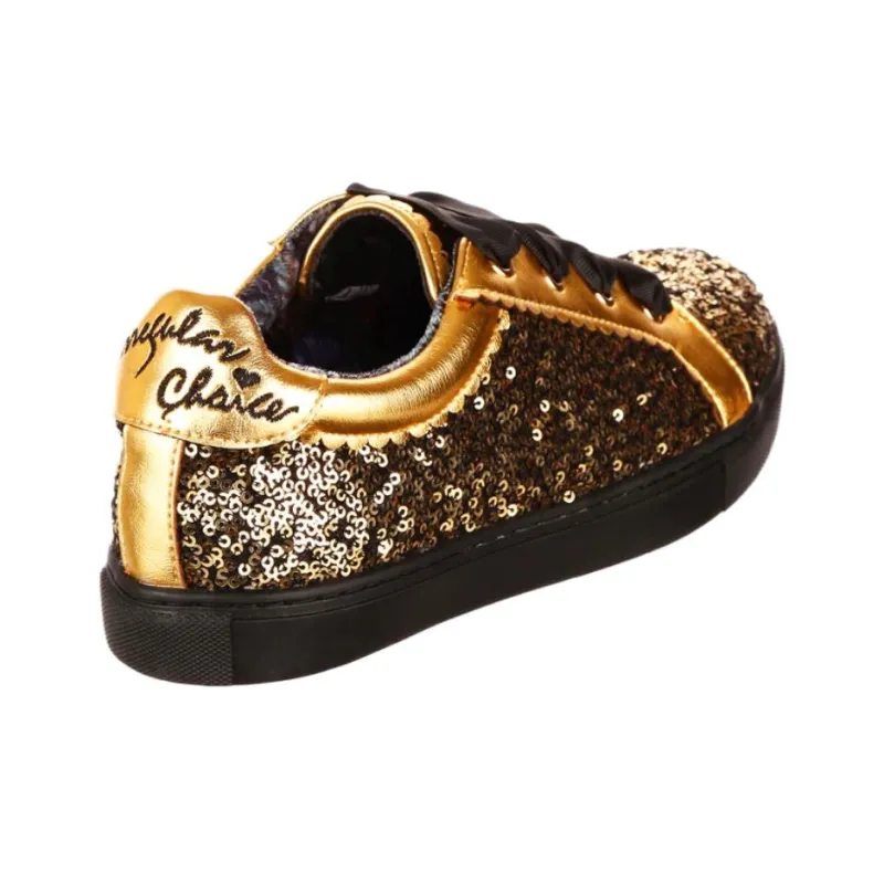 IRREGULAR CHOICE Wasabi Wanderer Low Top Skateboard Shoes Unisex Gold-2