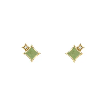 Lola Rose Natural Aventurine Stud Earrings Women's