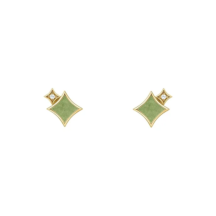 Lola Rose Natural Aventurine Stud Earrings Women's-0