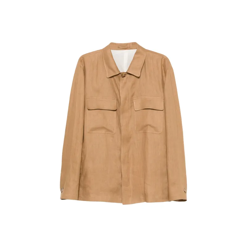 LARDINI Linen Overshirt-0