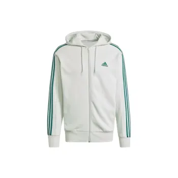 Adidas Free Shipping With AdiClub Essentials French Terry 3 Stripes Full Zip Hoodie