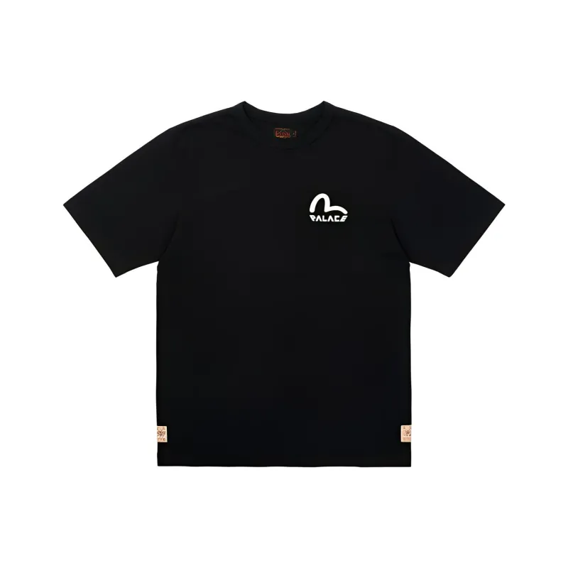 Evisu X PALACE T Shirts Unisex Black-1