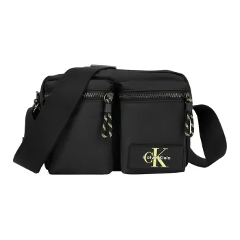 CALVIN KLEIN Fabric Camera Bag, Crossbody Bag Men's Space Black