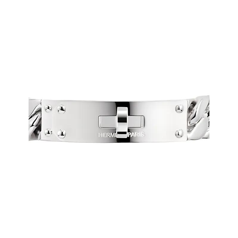 HERMES 925 Sterling Silver Bangles Unisex Silver-1