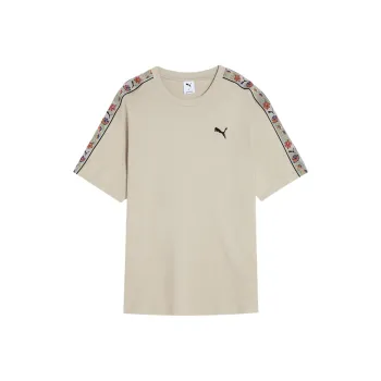 PUMA RELAXEDFloral SS25 T Shirt Men's Sandstone Gray 68