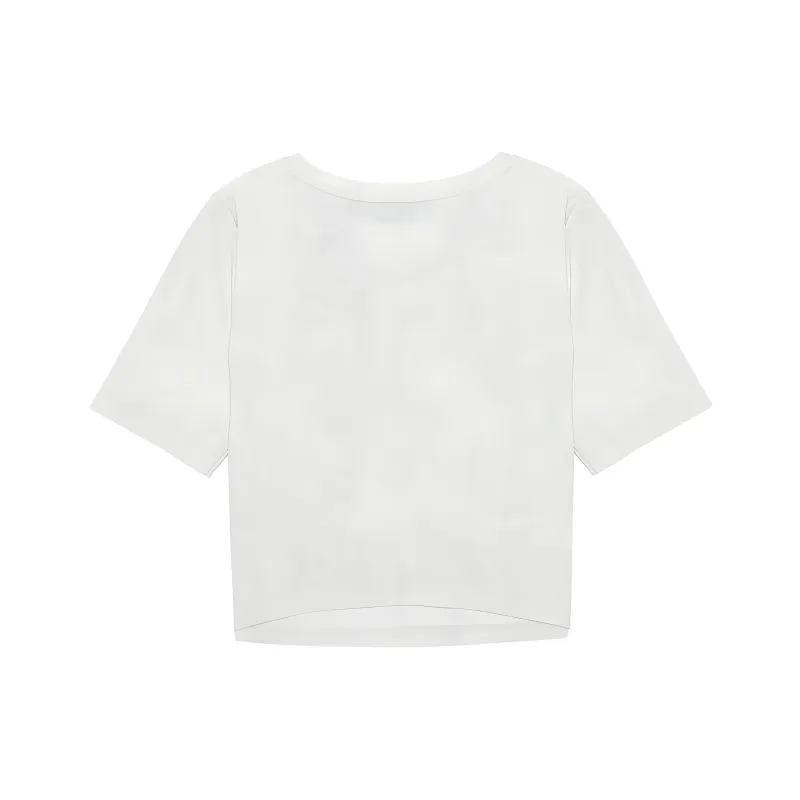 LI NING 1990 T Shirts Women's Ecru-1
