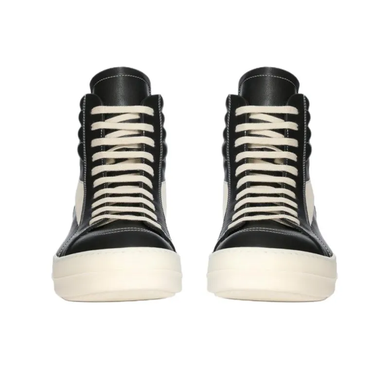 RICK OWENS/RO Hollywood High Top Skateboard Shoes Men's Black-2