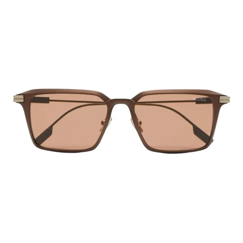Ermenegildo Zegna Rectangular Frame Sunglasses-1