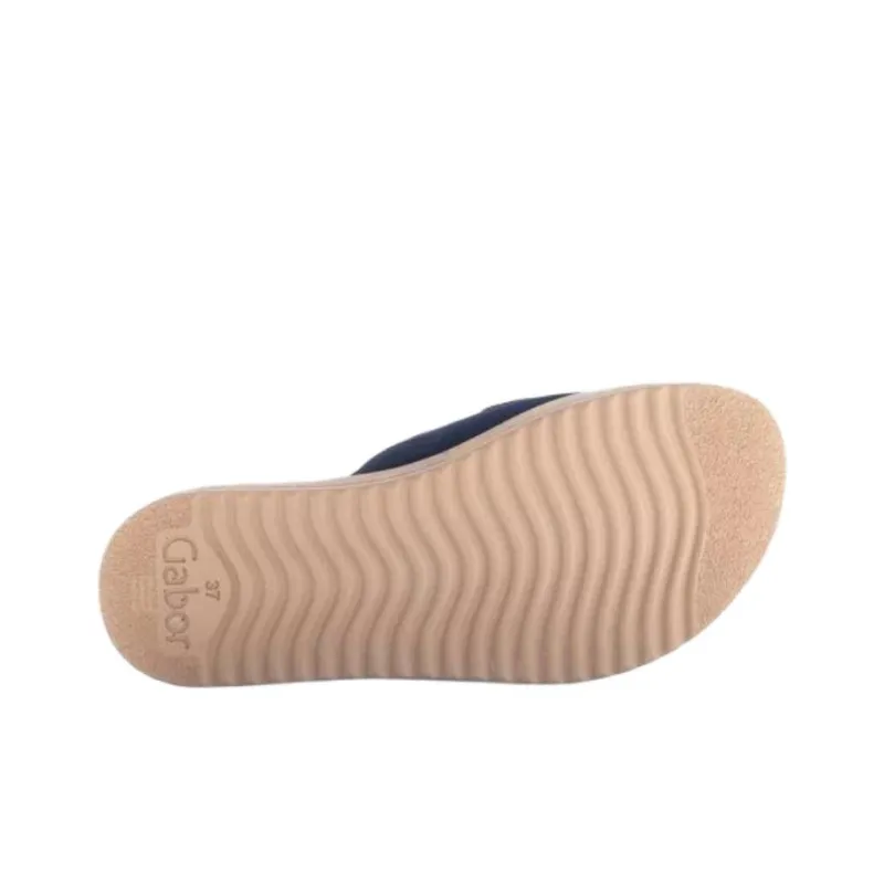 Gabor Abrasion Resistant Slide Slippers Women's Blue-5