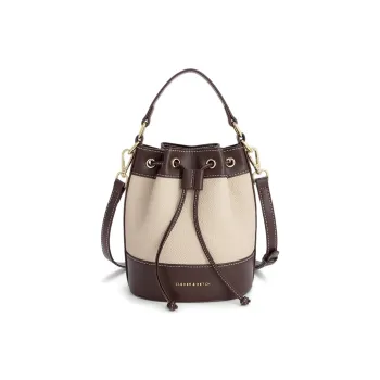 CLEVER& KETCH PU Bucket Bag, Shoulder Bag, Crossbody Bag, Handbag Women's Ecru
