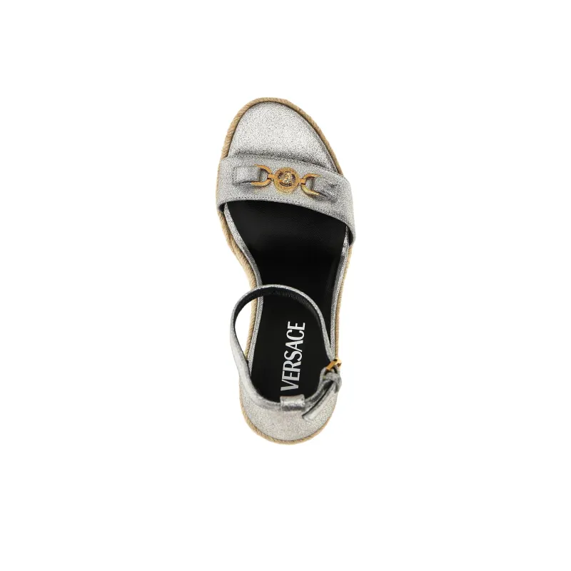 FANSIZHE One Strap Sandals 12cm Women's Silver-4