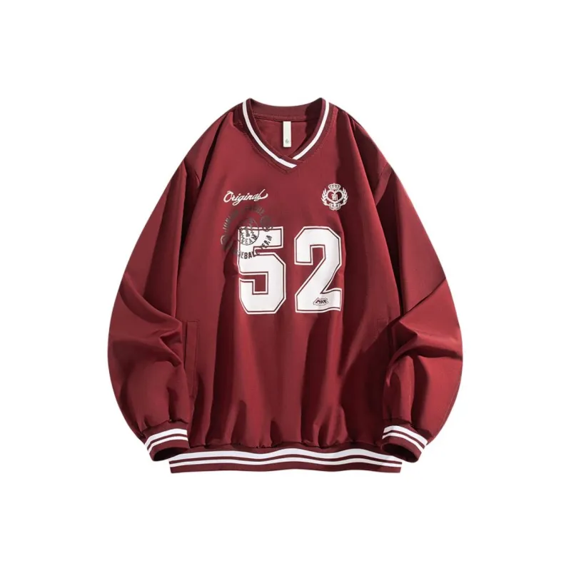 M MAICCO Sweatshirt Unisex Black/Burgundy Red/Sky Blue/Oat Gray/Peach Pink/Haze Blue-3