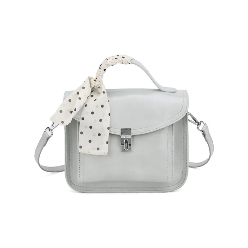 XIANGSU PU One Shoulder Handbags Women's White/Pink/Black/Silver-18