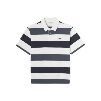 LACOSTE Polo Shirts Men Gray