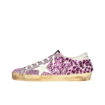 Golden Goose X Swarovski Skateboard Shoes Women's Low-Top Pink
