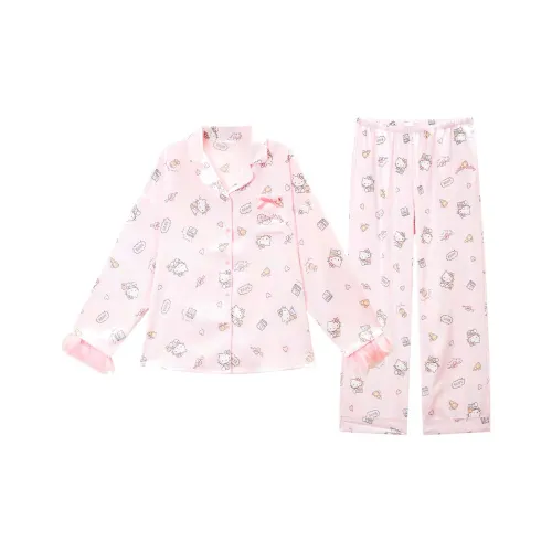 GUKOO x Hello Kitty Sanrio Series Pajama Set Women's Lotus