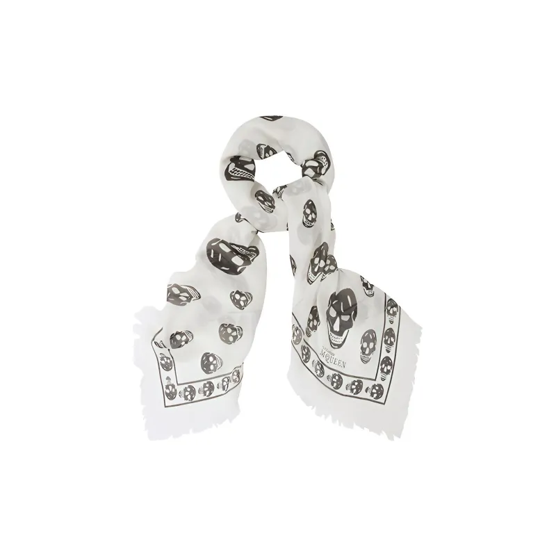 Alexander McQueen Classic Skull Print Scarf-1