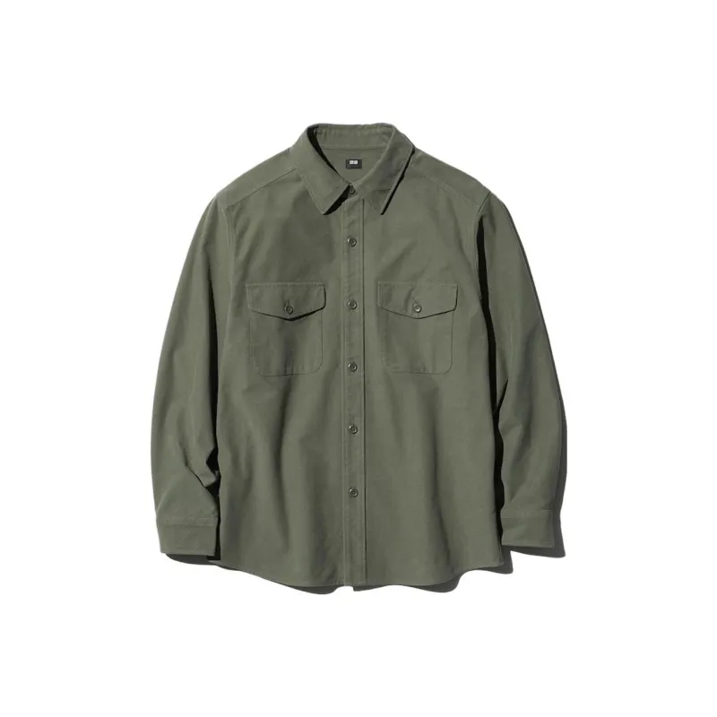 UNIQLO Shirts Unisex Olive-0