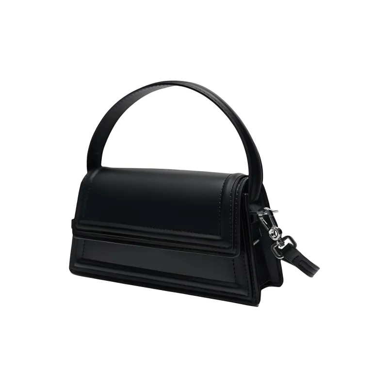ZARA PU Handbag Shoulder Bag Crossbody Bag Small Size Women's Black-2