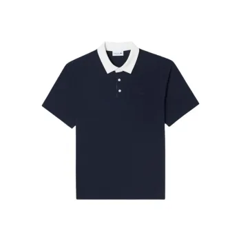 LACOSTE Polo Shirt Men's Dark Blue