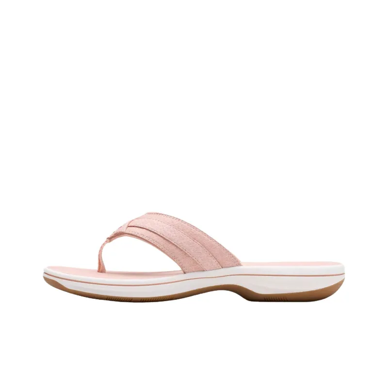 Clarks Abrasion Resistant Flip Flops Women's Pink-1