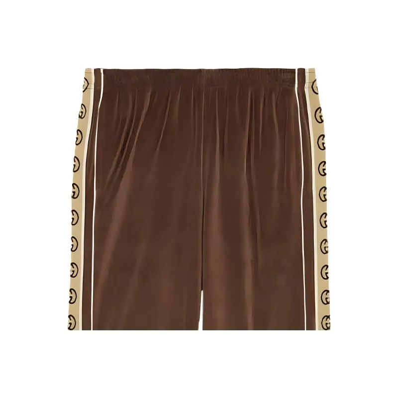 GUCCI Knitted Sweatpants Men's Brown-5