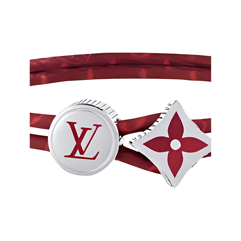 LOUIS VUITTON Brass Bangles Men's Red-2