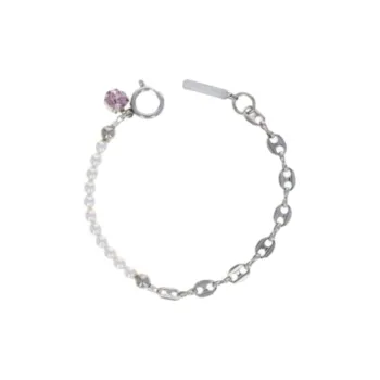 JUSTINE CLENQUET Brass Bracelets Unisex Silver