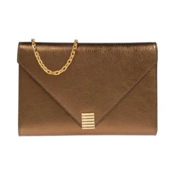Lanvin Leather Wallet Women's Gold
