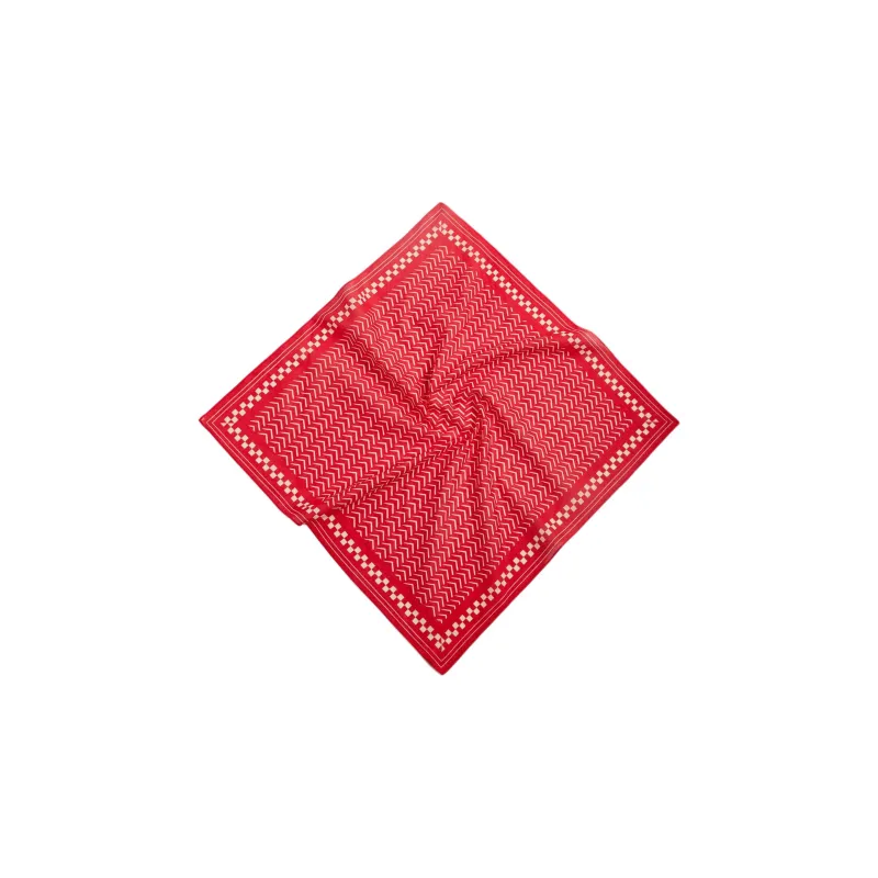 ZARA Cotton Headwraps Men's Red-0