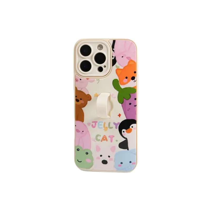 Sopi TPU Material Jellycat Edge Animal Collection Phone Cases Compatible With IPhone 16/15 Pro Max/Apple 13/14 Pro/Max-1