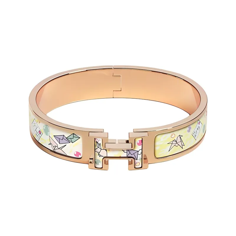 HERMES Clic H Bangles Unisex-2