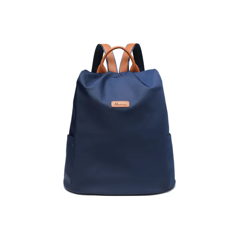 GELANNI Synthetic Leather With Cow Leather Backpack Regular Unisex Multicolor-5