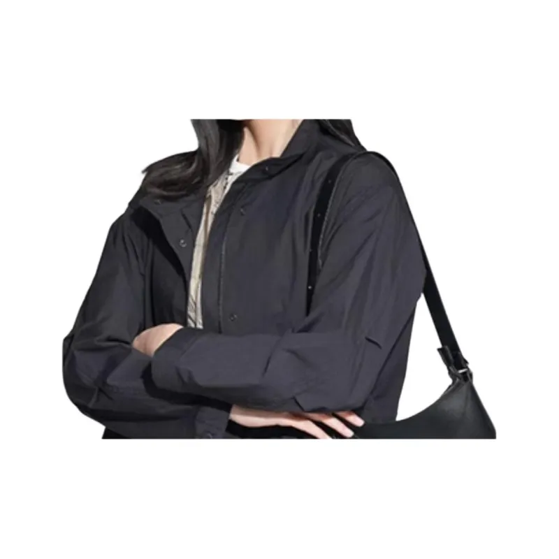 UNIQLO Trench Coat Women's Black-1
