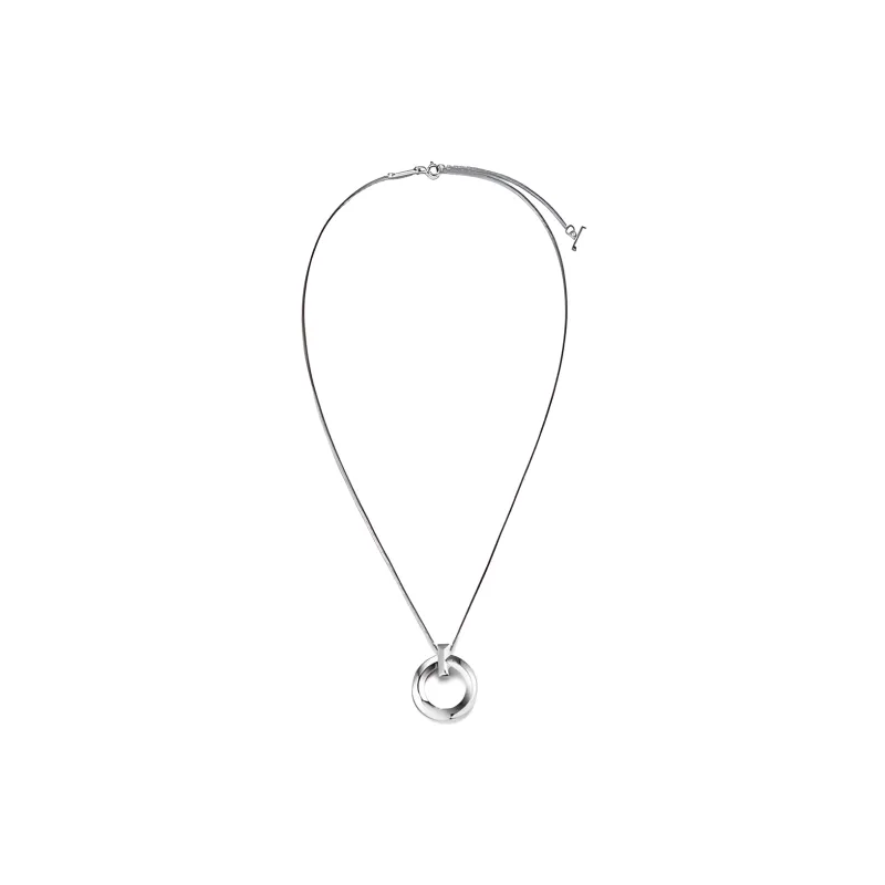 TIFFANY & CO. T 18K White Gold Necklaces Women's Silver-2