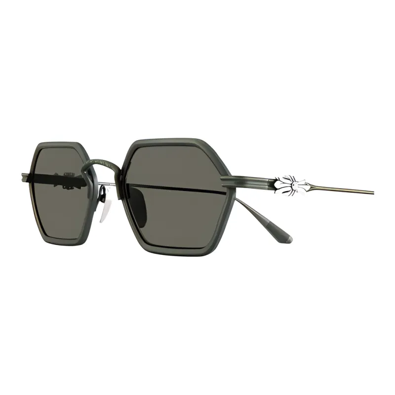 Chrome Hearts Irregular Shape Sunglasses Unisex Green-2