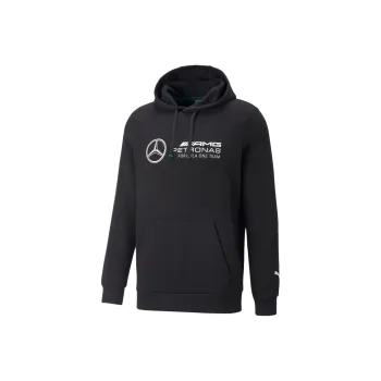 PUMA Mercedes-AMG Petronas Motorsport F1 Essentials Fleece Sweatshirt Men's Black