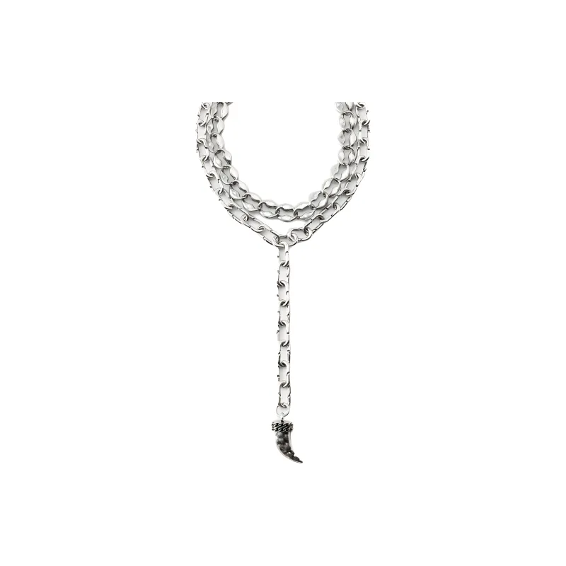 ZARA Metal Necklaces Women's Silver-0