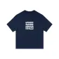 Navy Blue with White Print
