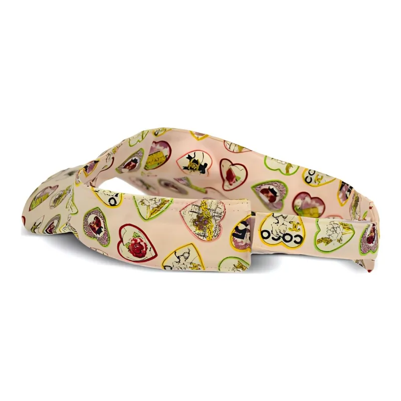 CHANEL Pre-Owned 1990-2000s Valentine Cotton Visor-2