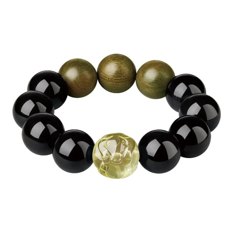 Yi Mingju Obsidian Bracelets Men's-10