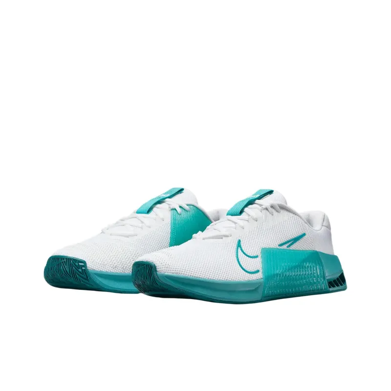 Nike Metcon 9 Shock Absorbers With Slip Resistant Features Low Top Casual Running Shoes Men's White Blue-2