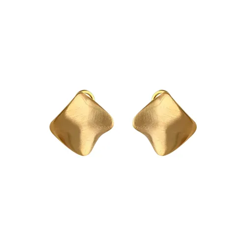 Rhymes Gold Plated Copper Earrings Women's